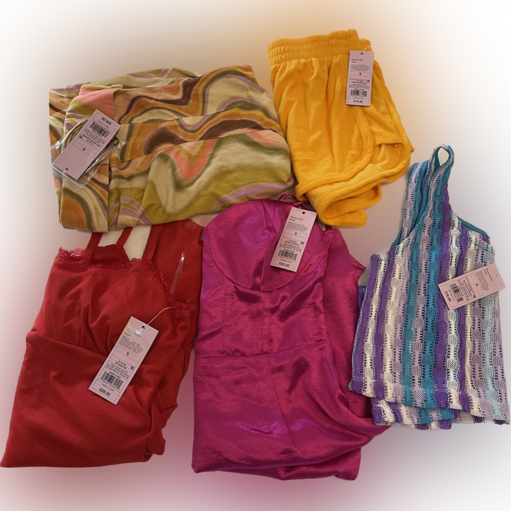 Wild fable woman clothing 5 piece lot dress shorts cropped top NWT